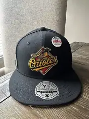 Orioles 2023 Lids HD X Mitchell & Ness 2001 Topps Retro Fitted Hat 7 1/2