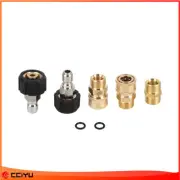 5 Pcs 5000 PSI Pressure Washer Adapter Set For Pressure Washers Hose & Guns