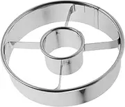 Ciieeo Doughnut Cutters Reusable Stainless Steel Round Mold for Baking Lightweight and Easy to Clean for Pastry Candy and Cake Decoration Baking Tool