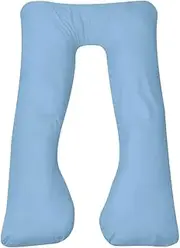 vidaXL Pregnancy Pillow 90x145cm Light Blue Bedding Body Neck Relax Support