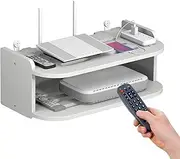 Router Shelf Wall Mount,Multi Layer Wireless Router Holder - No Drill Wireless Router Heat Dissipation Rack, Multifunctional Storage Rack For Set-top Boxes, Routers, Game Consoles