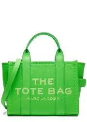 Marc Jacobs The Tote Mini Grained Leather Tote - Bright Green One Size