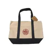Trader Joe’s Canvas Tote Bag - Navy Red Grocery Reusable Shopping Bag New