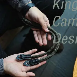 【King原創】登山繩相機背帶皮套款 直徑8mm長度1米 富士徠卡