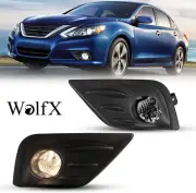 For 2016-2018 Nissan Altima 4-Door Sedan Fog Light Front Bumper Lamp Set w/Bulbs (for: Nissan)
