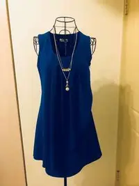 在飛比找旋轉拍賣優惠- 韓版 寶藍色洋裝