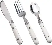 ANDRESLAD Stainless Steel Cutlery Set Kids Western Style Perfect for Home and Restaurant