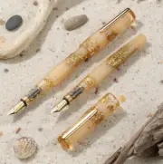 Benu Euphoria Fountain Pen in Golden Beach - 1.1mm Stub - NEW in Box