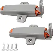 Push to Open Door Catch, 2 Pack Heavy Duty Push Latch with Strong 50N Spring Release, No Handle Needed Cabinet Latch for Kitchen, Wardrobe, Closet, Drawer, Self-Opening Door Catch System