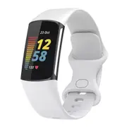 White Replacement Bands for Fitbit Charge 5 6 Band Tracker Fitness Strap Wristbands