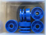 LEGO Parts - Blue Wheel 18mm D. x 14mm with Pin Hole - No 55981 - QTY 5