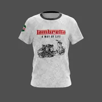 在飛比找蝦皮購物優惠-Lambretta T 恤騎行服 T 恤 / Baju 超細