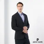 【PIERRE CARDIN 皮爾卡登】 男款 進口素材羊毛混紡微彈力針織休閒西裝外套-深丈青 (5195502-39)