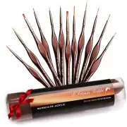 Fine Miniature Paint Brushes Set. Thin Detail Paint Brushes for Acrylic Paint...