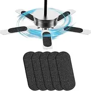 5 Pcs Air Filter for Ceiling Fan Blades Activated Coconut Shell Carbon Air Filter Easy Stick Ceiling Fan Blade Filter Ceiling Fan Air Filter for Home Office Common Household Pollutants