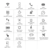 Home Security System Wireless WiFi Alarm Burglar System Touch Screen For