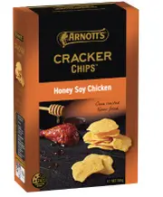 2 x Arnotts Honey Soy Chicken Cracker Chips 150 G