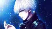 Anime snowfall winter ken kaneki white hair tokyo ghoul Playmat Gaming Mat
