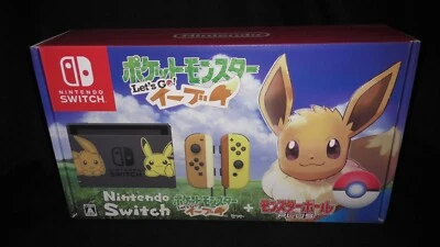 Nintendo Switch Pokemon Eevee Let's Go Console System Edition Pokeball Plus J JP