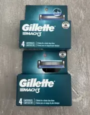 2 Packs of Gillette® MACH3 Razor Blade Refill Cartridges (4) Per Pack - 8 Total