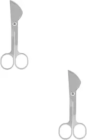 Operitacx Pcs Stainless-steel Semens Tube Scissors Farm Tools Cattle Scissor for Fine Tube Ox Scissors