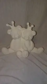 Bumble Bee Cuddle Bears 7" Ceramic Bisque, Ready to paint