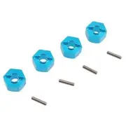 Aluminum Wheel Hex Hubs 12mm Drive Adapter with Pins 2x10 mm for RC Car