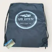 US Open Tennis Drawstring Bag Training Sackpack Black Souvenirs Backpack Tote