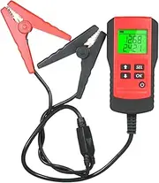 TIDTALEO Battery Tester Car Voltage Meter Car Battery Alternator Tester Battery Testing Coolant Tester Spark Tester Car Circuit Tester Battery Analyzer Charging Test Light Rubber Red