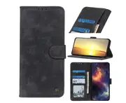 For Sony Xperia 1 III Antelope Texture Magnetic Buckle Horizontal Flip PU Leather Case with Card Slots & Wallet & Holder(Black)