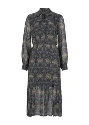 Paige X Morris & Co. Koralina Printed Silk Midi Dress - Multicoloured - S (UK8-10 / S) S (UK8-10 / S)