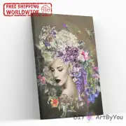Paint By Numbers Kit Woman Abstract Home Adult Beginner Painting Art Brush Decor