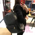 LV DAMIER GRAPHITE JOSH 黑灰 格紋 後背包 N41473