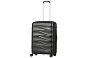 Delphin Wave Hardside Medium 66 cm Spinner Suitcase Black