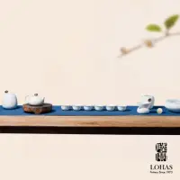 在飛比找momo購物網優惠-【LohasPottery 陸寶】泉石印象茶禮 青瓷冰裂釉(