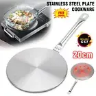 20cm Induction Cooktop Converter Interface Disc Stainless Steel Plate Cookware