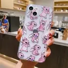 Stitch Angel Clear Case Cover For iPhone 16 15 14 13 12 11 Pro XS Max 7 8 6 Plus