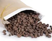 D'vine Dev Ceramic Planter Filler Balls 3qt, Expanded Porous Clay Pebbles Beads for Hydroponic, Gardening, Orchids, 97-F-1