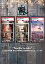 x3 Charmander Charmeleon Charizard EX Pokemon 151 PSA BGS CGC TAG Extended Art