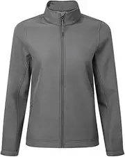 [Premier] Womens/Ladies Windchecker Recycled Printable Soft Shell Jacket (UK Size: XXL) (Dark Grey)
