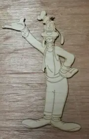 Goofy unfinished wood cutout