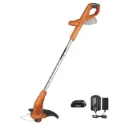 10" 20 Volt Cordless String Trimmer Edger Rotating Head Lawn Grass Weed Cutter