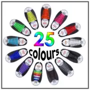No Tie Shoe Laces Elastic Silicone Shoelaces Sneakers Runners Adult Unisex Child