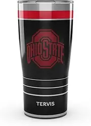Tervis Traveler Ohio State Buckeyes - Night Game Triple Walled Insulated Tumbler Travel Cup Keeps Drinks Cold & Hot, 20oz, Stainless Steel