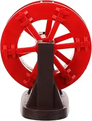 LUOZZY DIY Waterfall Fountain Accessory Plastic Based Water Wheel Fountain Scene Layout Props Decoration - 8CM Red