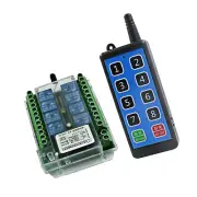 8 Channel Wireless RF Remote Control Switch Relay Module DC8-86V / AC110-275V IO