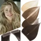 2*16cm Natural Hairline 100% Remy Human Hair Frontal Patches Cover Pu lace Base