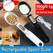 Rechargeable Measuring Spoon Digital LCD Kitchen Tool Spice Weight Food Scale