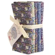 Patchwork Quilting Fabric Tilda Sanctuary Eggplant Blue FQ 5 Pack