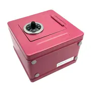 Password Lock Money Box Coin Saving Banknote Cash Piggy Bank Metal Safe Box